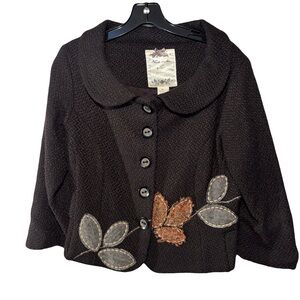 Anthropologie Nick & Mo Exclusive collection Button-Up Sweater size medium